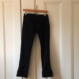 Hudson Ginny- so freaking comfy- crop straight with cuff; size 28, black